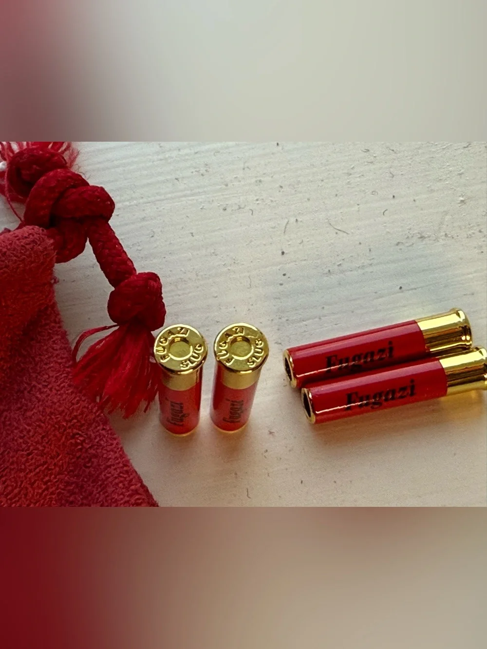 FUGAZI “Slug” Shotgun Shell Metal Lace Charm Set RARE GRAIL